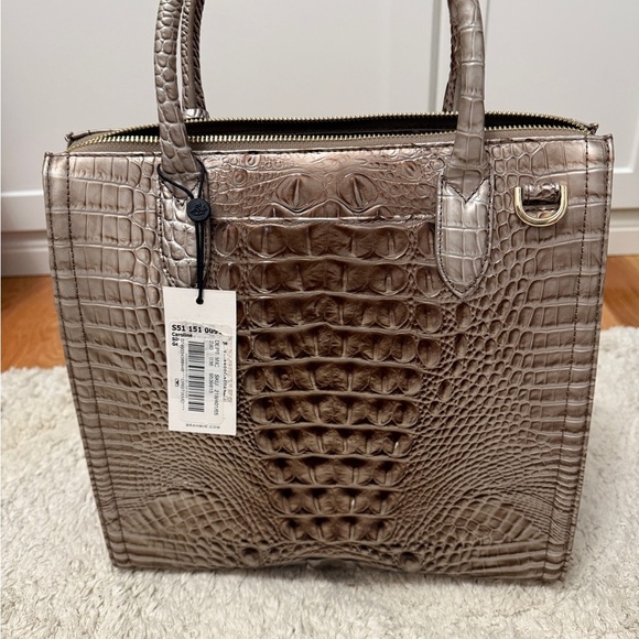 ⛅️NWT Brahmin Caroline Silver Lining Melbourne - Picture 4 of 11